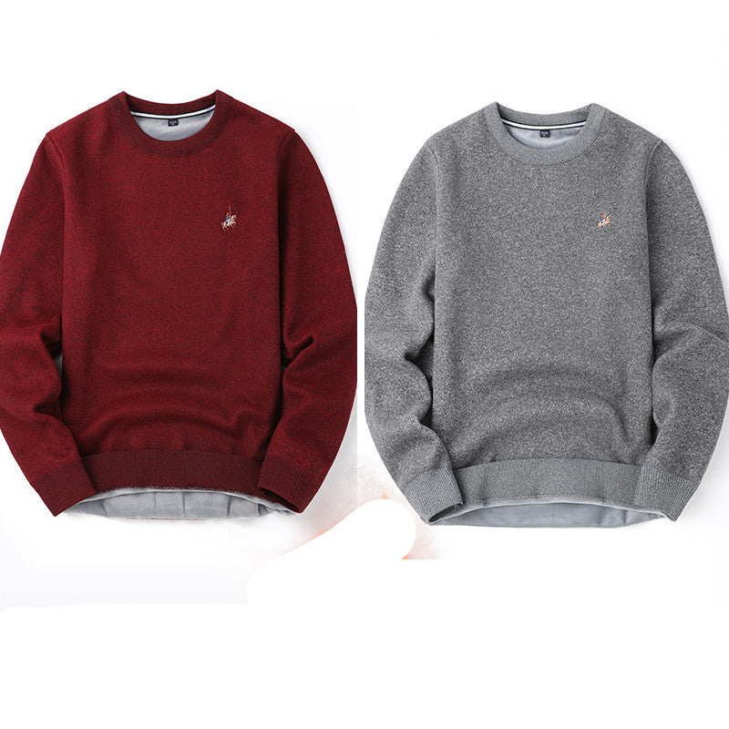 Pull Homme Automne Hiver Plus Velours Épaississant Base