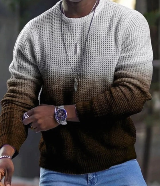 Für Männer 3D Pullover Casual Tops Langarm T-Shirts