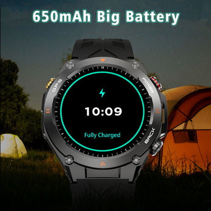 SENBONO GPS Smart Watch Men 1.45'' HD Screen Built-In GPS Altimeter Barometer Compass AI Voice Compatible With Android & IPhone - ARCHSHOPE