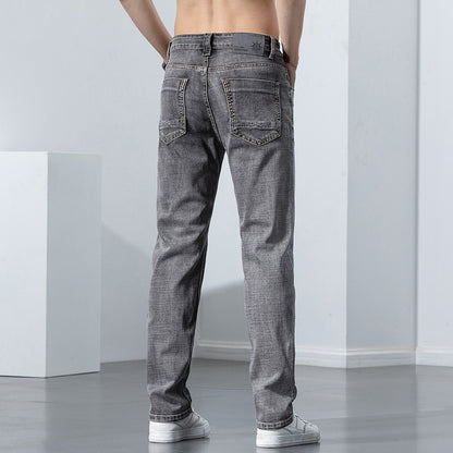 Gerade elastische Trend vielseitige Retro-Nostalgie-Jeans für Männer