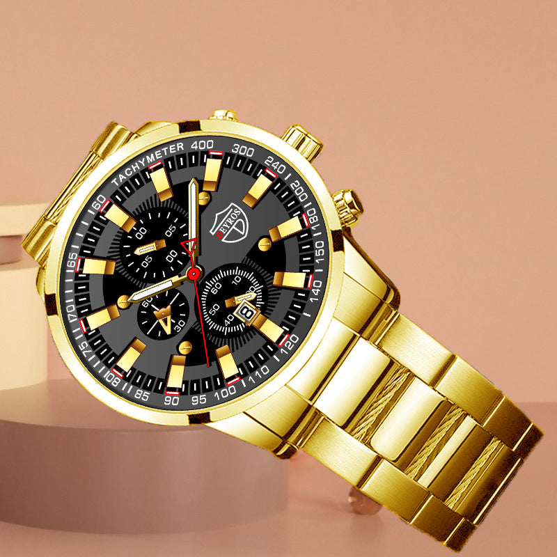 Stainless Steel Luminous Quartz Wristwatch For Men - ARCHSHOPE