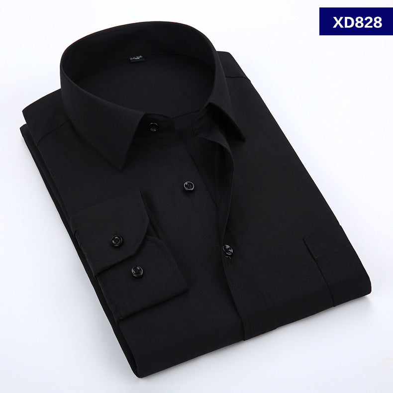Weißes Langarmhemd für Herren, Werkzeugmode, Business, Berufskleidung, Hemd im koreanischen Stil