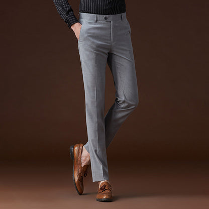 Trendy Anzughose NNeißelfreie Textur Lässige lange Hose
