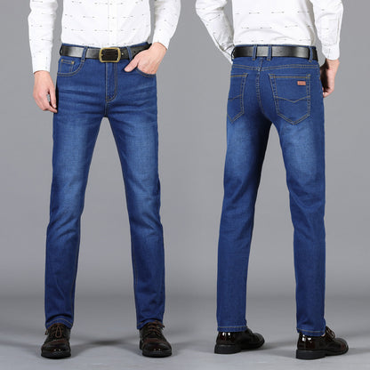 Jean slim stretch coupe droite pour homme