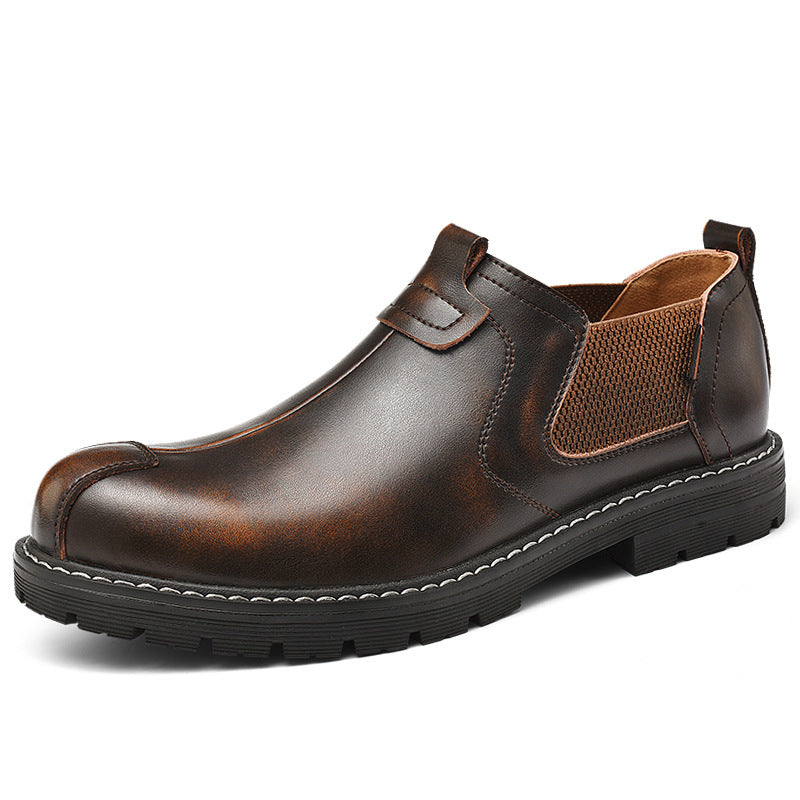 Lässige Lederschuhe Herren Halbschuhe