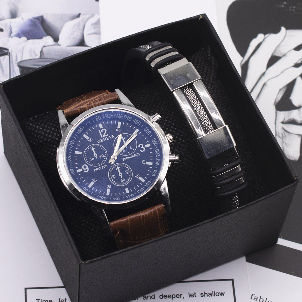 Men's watch fashion Blue light glass wrist watch - ARCHSHOPE