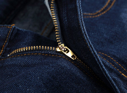 Jeans droits coréens pour hommes, pantalons en denim pour hommes