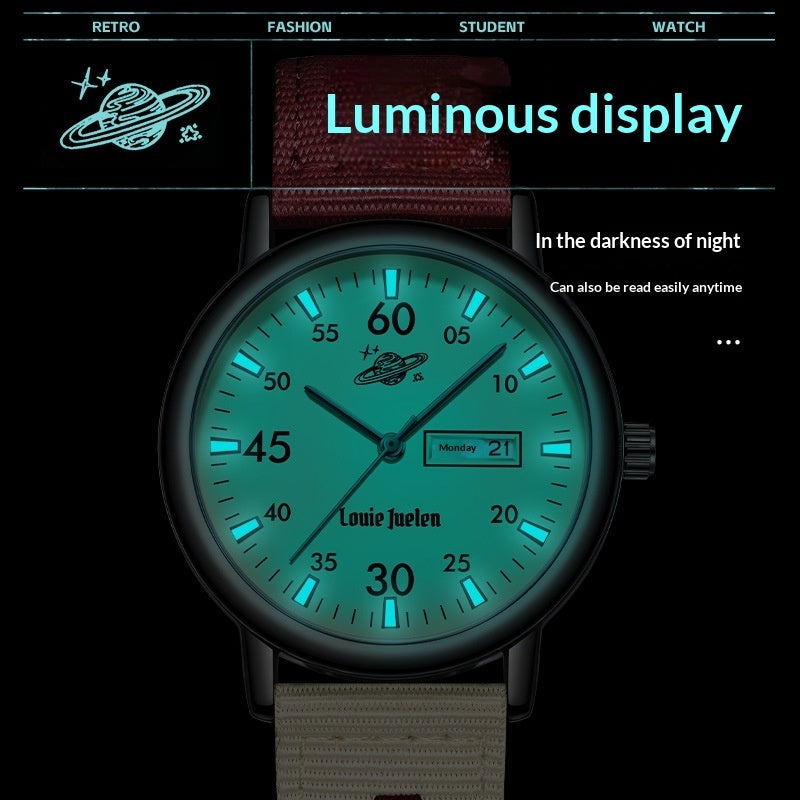 Retro Personalized Student Quartz Watch - ARCHSHOPE