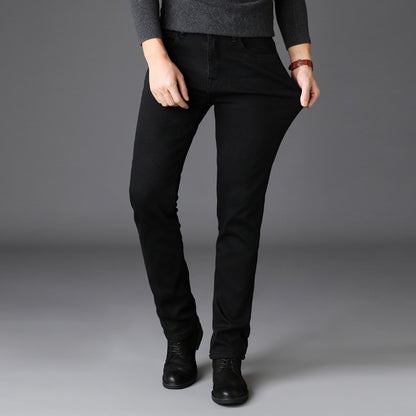 Frühling und Sommer neue Herrenjeans Herren koreanische Version des Trends der Selbstkultivierung Stretchhosen Jugend schwarze Hosen Männer