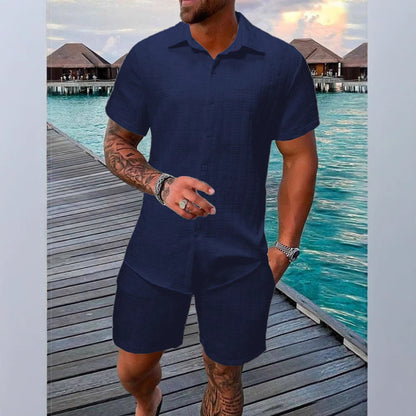 Summer Jacquard Black And White Solid Color Suit - ARCHSHOPE