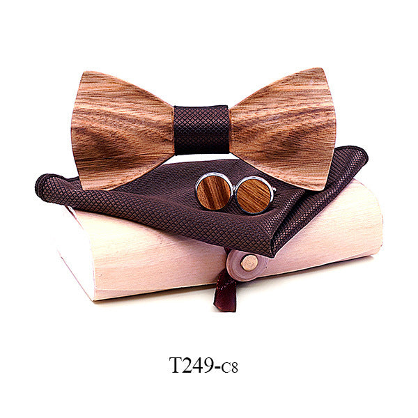 Zebra wood wooden bow tie - ARCHSHOPE