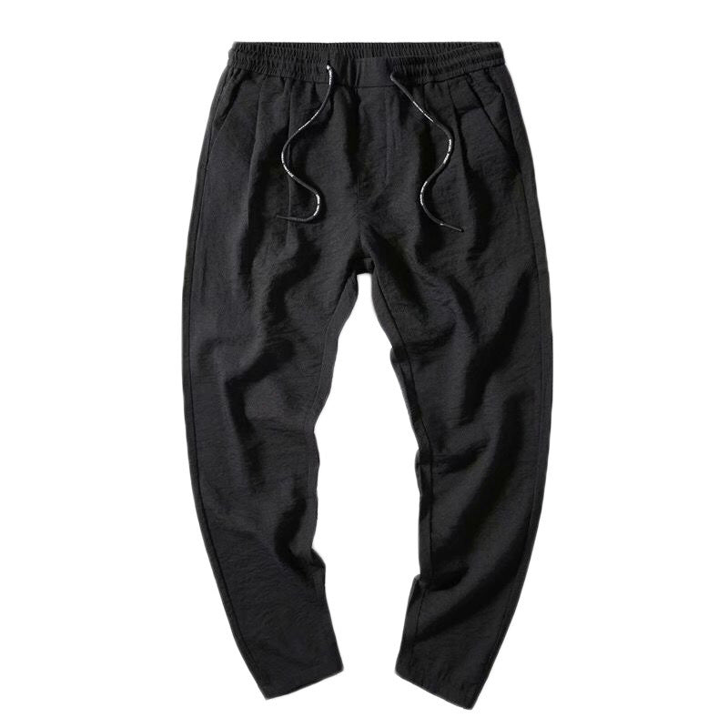 Pantalon long d'été en soie glacée pour homme