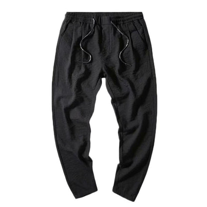 Pantalon long d'été en soie glacée pour homme