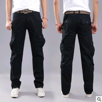 Herren Multi-Pocket-Overalls Militärhosen Freizeithosen Sport Outdoor Herrenbekleidung