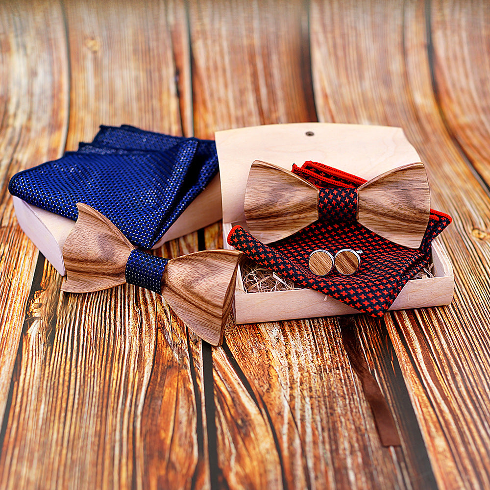 Zebra wood wooden bow tie - ARCHSHOPE