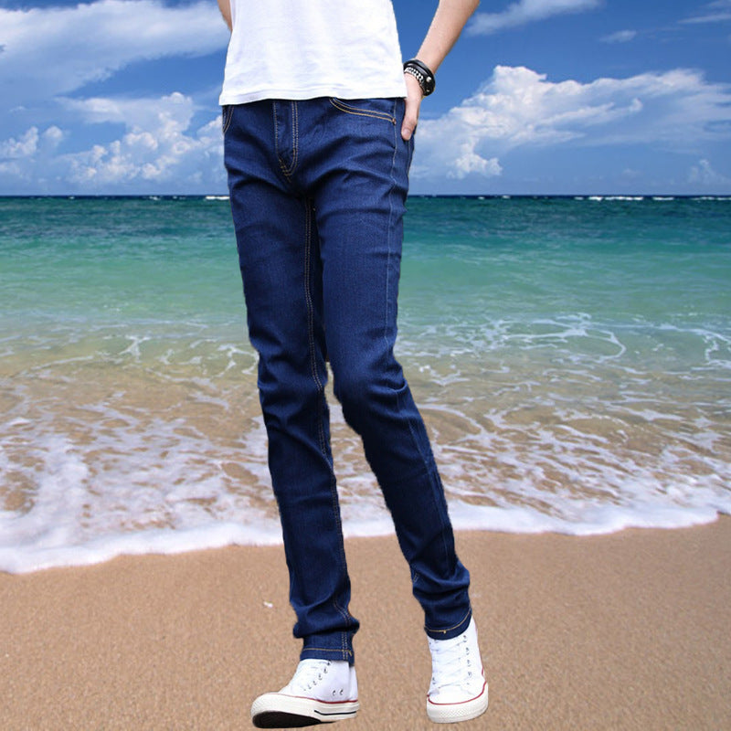 Jeans fins pour hommes, amples, skinny, décontractés