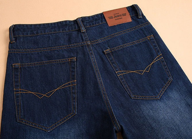 Jeans droits coréens pour hommes, pantalons en denim pour hommes