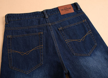 Jeans droits coréens pour hommes, pantalons en denim pour hommes