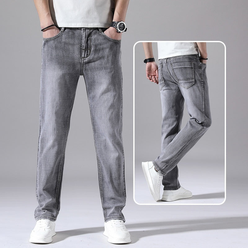 Retro Dünne Jeans Gerade Lose Freizeithose Männer