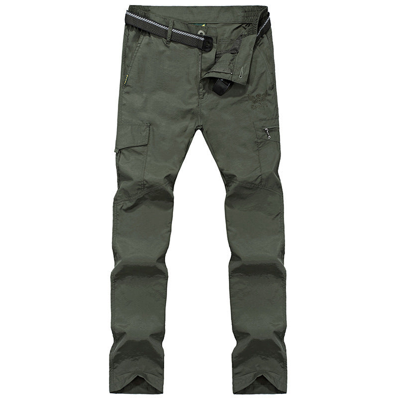 Pantalon cargo ample grande taille à poches multiples
