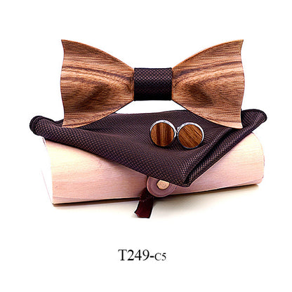 Zebra wood wooden bow tie - ARCHSHOPE