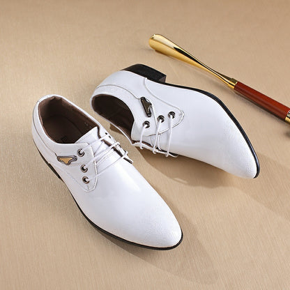 Formale Herren Abendschuhe Echtes Leder Schwarz Luxus Hochzeit Schuhe Männer Wohnungen Büro Oxfords