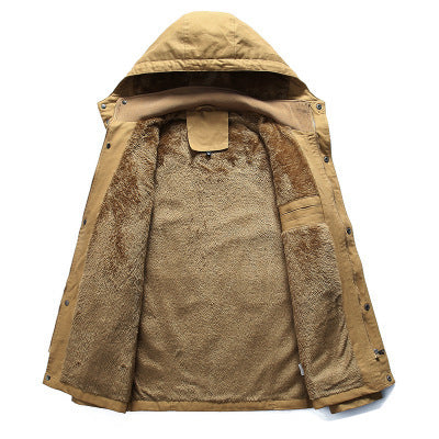 Reine Baumwolle gewaschen und samtverdickte abnehmbare Baumwolljacke