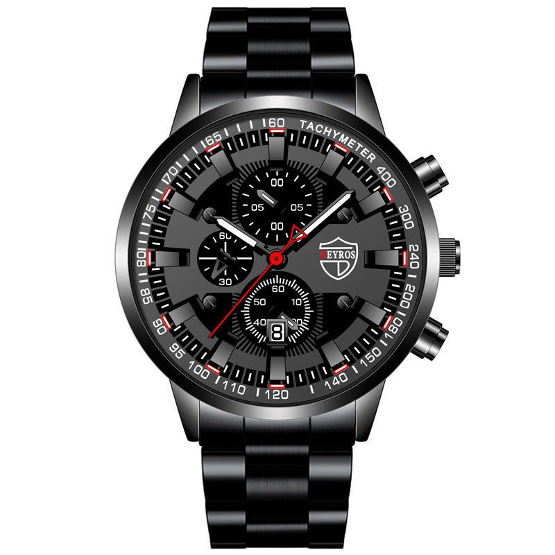 Stainless Steel Luminous Quartz Wristwatch For Men - ARCHSHOPE