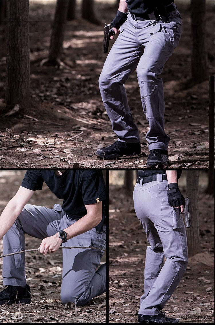 Pantalon tactique IX7 printemps et automne pour hommes, auto-culture, 9 pantalons de fan de l'armée des forces spéciales, salopette d'extérieur, pantalon d'entraînement droit multi-poches