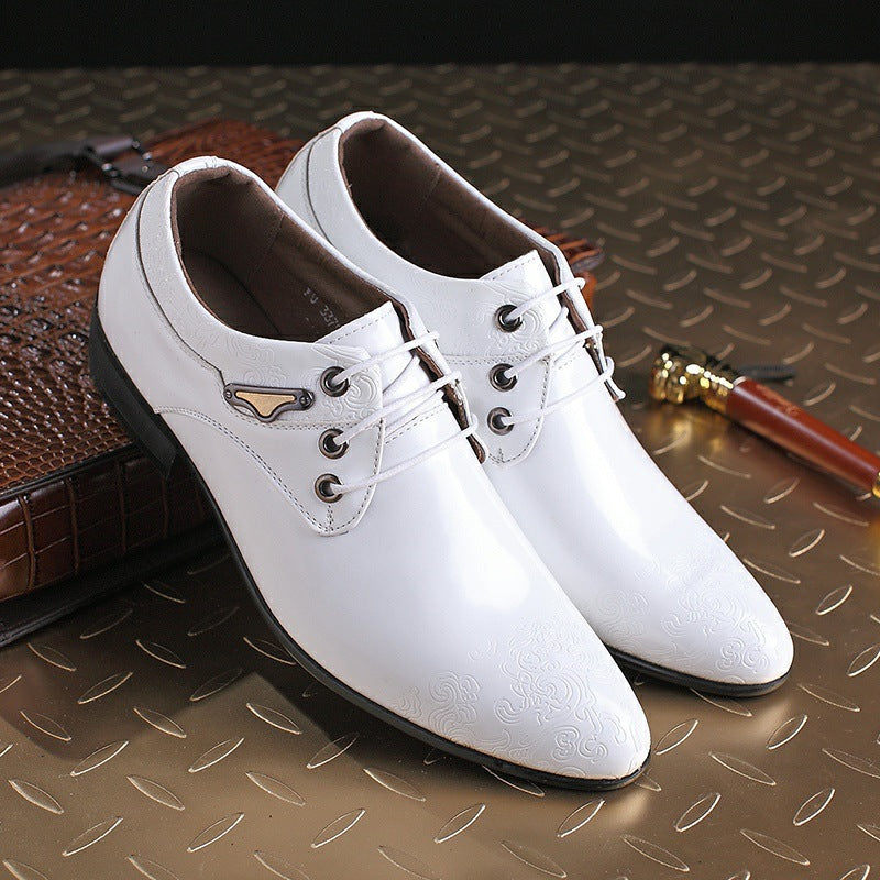 Formale Herren Abendschuhe Echtes Leder Schwarz Luxus Hochzeit Schuhe Männer Wohnungen Büro Oxfords