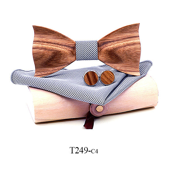 Zebra wood wooden bow tie - ARCHSHOPE