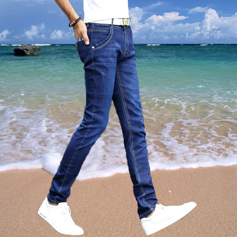 Jeans fins pour hommes, amples, skinny, décontractés
