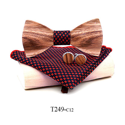 Zebra wood wooden bow tie - ARCHSHOPE