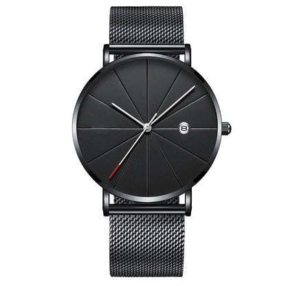 Simple calendar watch male creative waterproof quartz watch - ARCHSHOPE