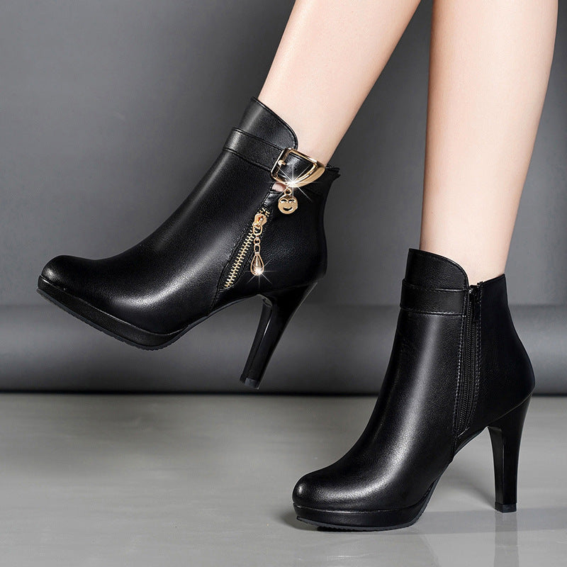 Womens Autumn Leather Boots - ARCHSHOPE