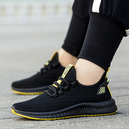 Chaussures pour hommes, baskets tissées volantes, chaussures décontractées
