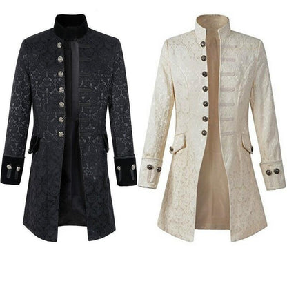 Mittelalterliches Kostüm, einfarbig, modisch, Steampunk 