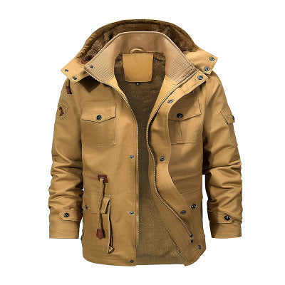 Reine Baumwolle gewaschen und samtverdickte abnehmbare Baumwolljacke