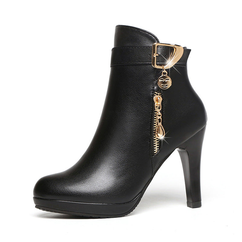 Womens Autumn Leather Boots - ARCHSHOPE