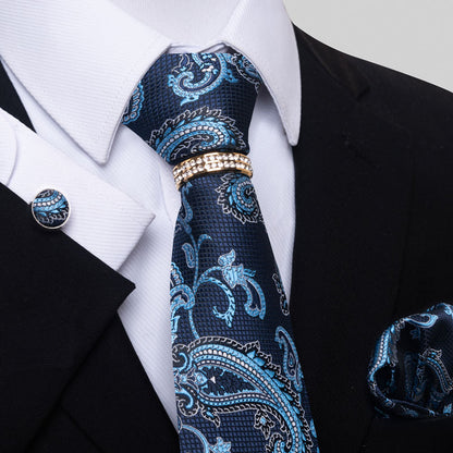 Multi Colored Striped Floral Mens Tie - ARCHSHOPE