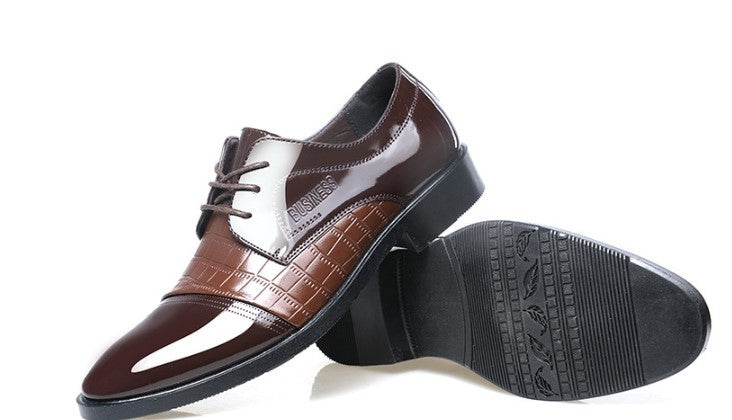 Muster herbst männer spitzen business kleid schuhe leder herren schuhe einzelnen schuhe schuhe männer