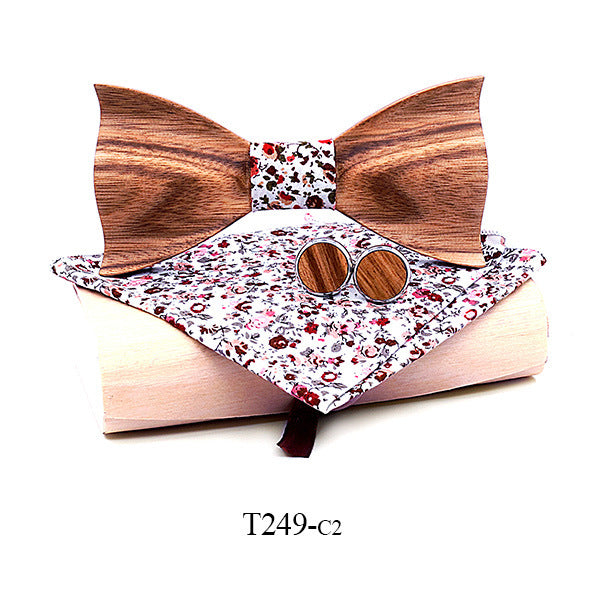Zebra wood wooden bow tie - ARCHSHOPE