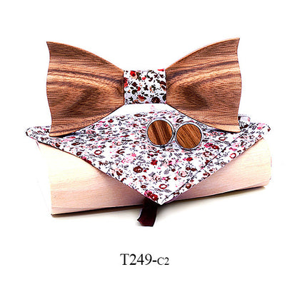 Zebra wood wooden bow tie - ARCHSHOPE