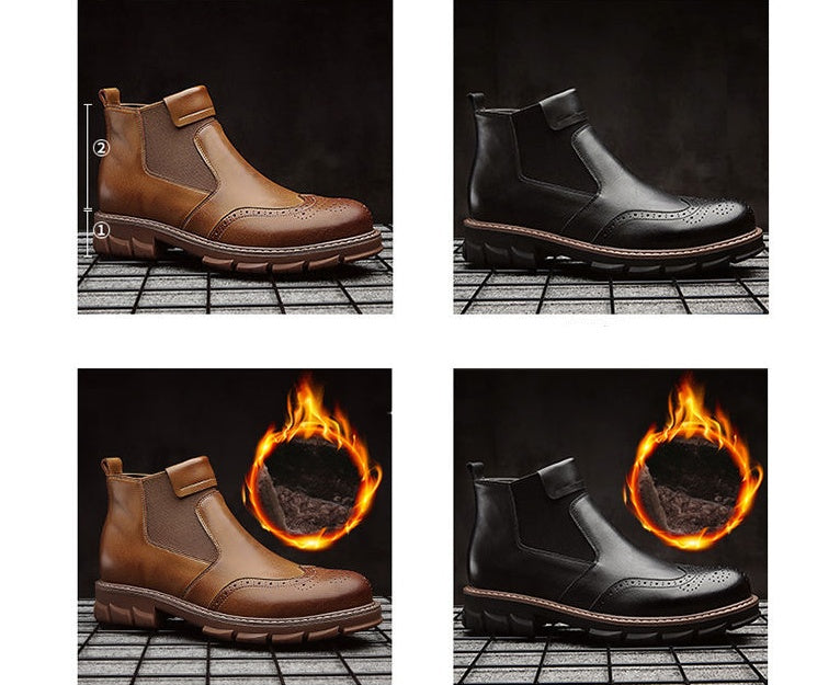 Martin Plateau-Retro-Knöchelstiefel mit Wärmeschutz