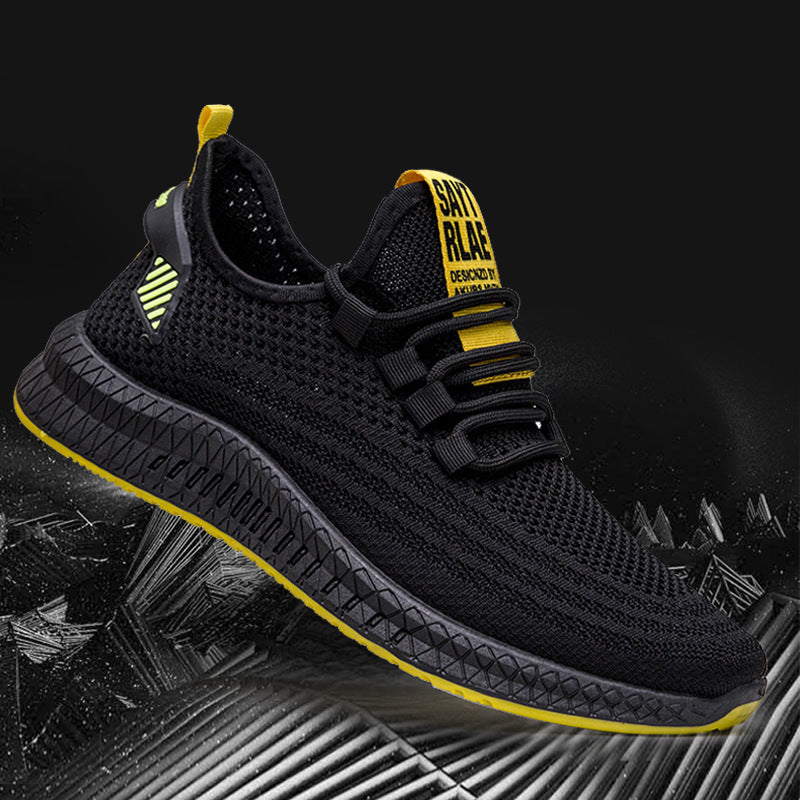 Chaussures pour hommes, baskets tissées volantes, chaussures décontractées
