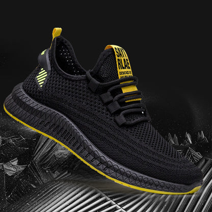 Chaussures pour hommes, baskets tissées volantes, chaussures décontractées