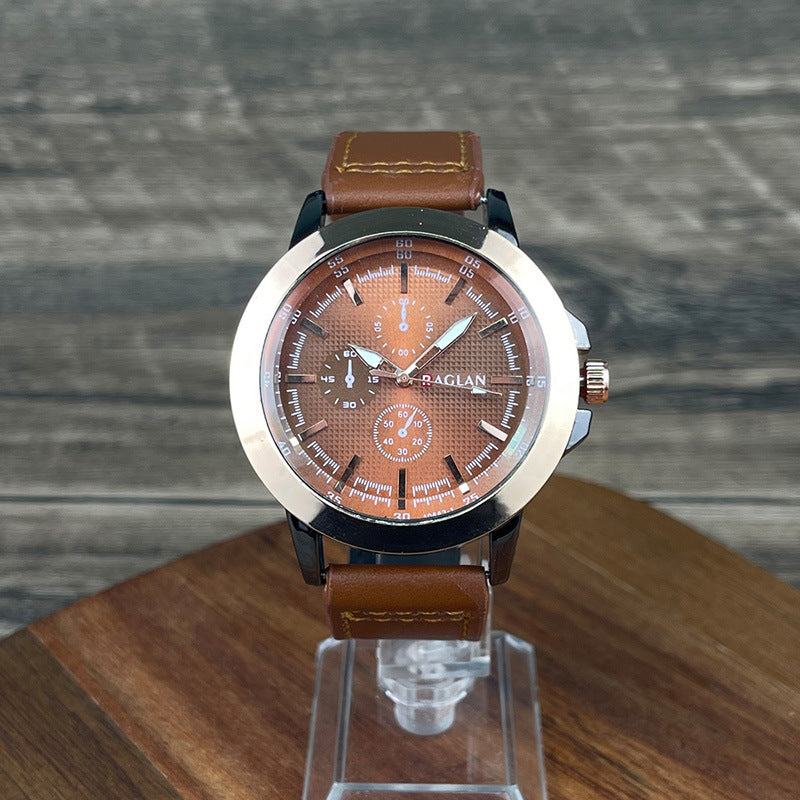 New Three-eye Retro-style Mens Watch - ARCHSHOPE