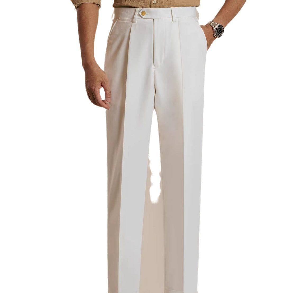 Pantalon de costume décontracté italien pour homme, printemps et automne