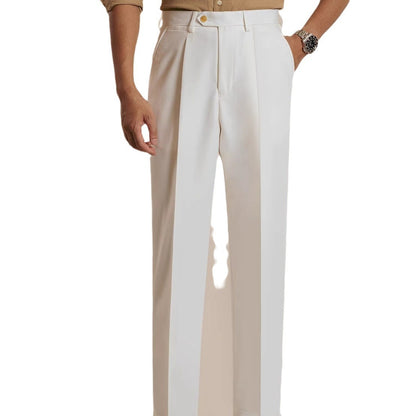 Pantalon de costume décontracté italien pour homme, printemps et automne