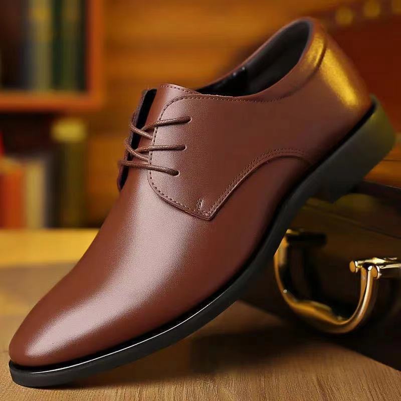 Chaussures en cuir décontractées pour hommes, style business et formel